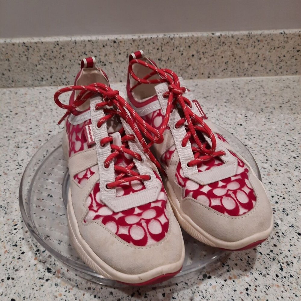 Coach City Sole G4972 Mesh Sneakers Hyacinth Pink Shoes Size 8 - Picture 2 of 6